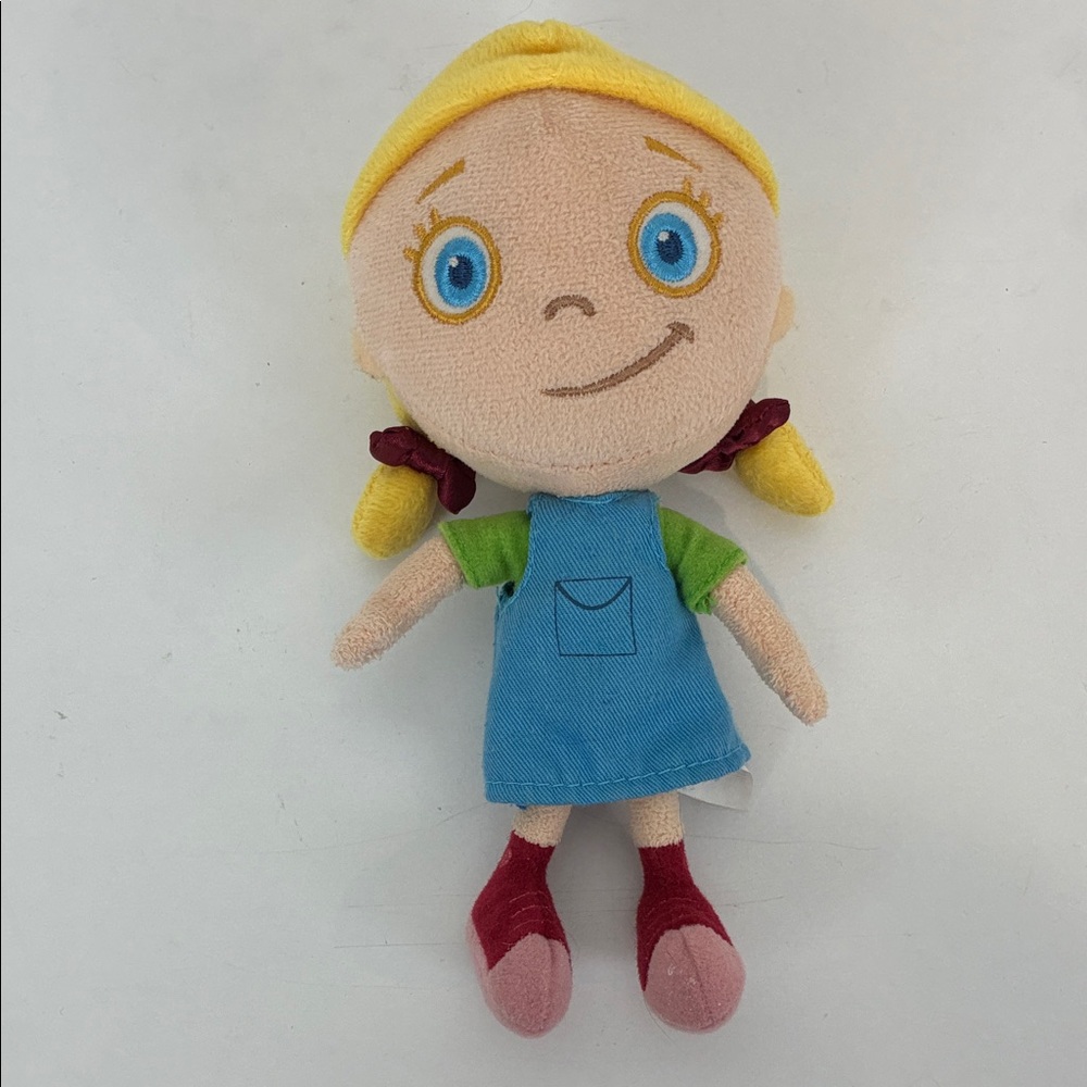 Vintage Disney Jr Little Einsteins Annie Girl Plush Doll Baby Einstein Co Blue